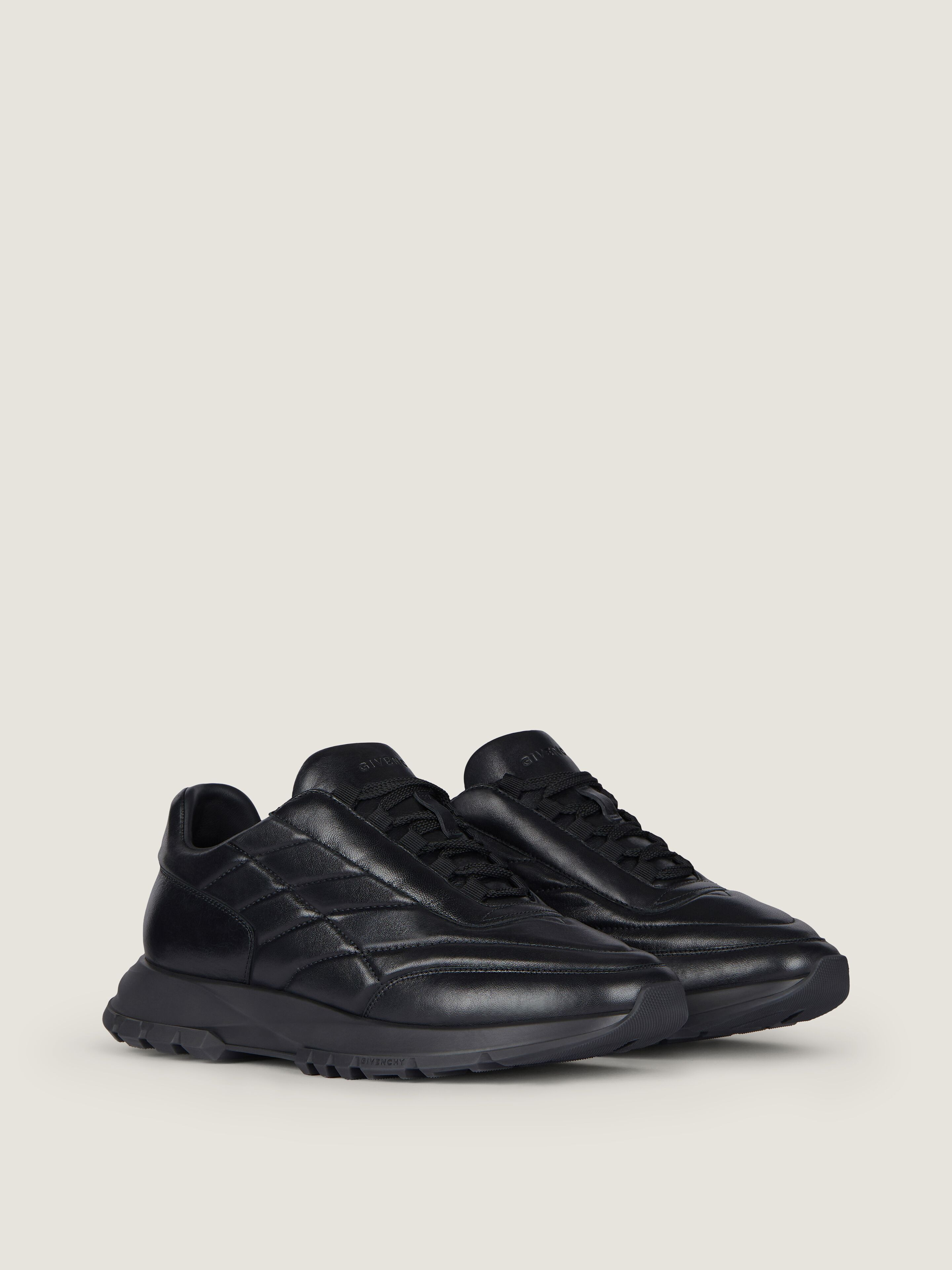 TRAINERS SNEAKERS IN SHINY PADDED LEATHER - 1