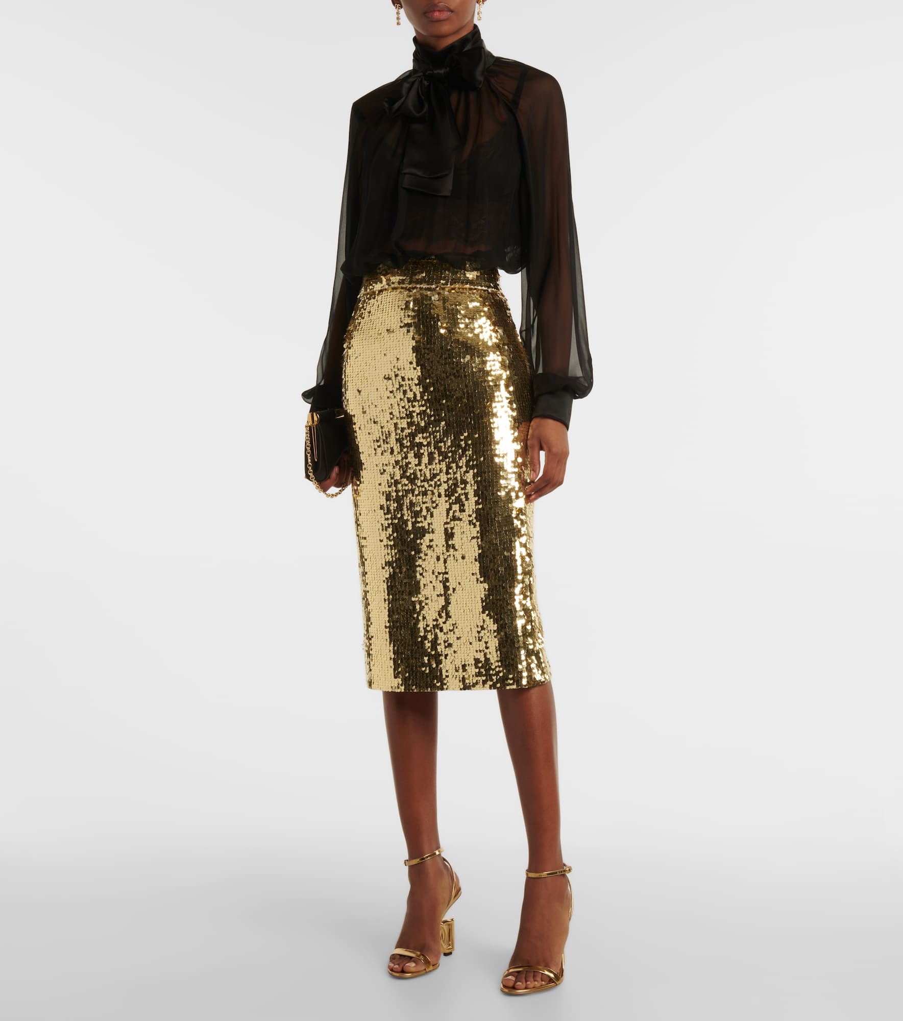 Sequined midi skirt - 2