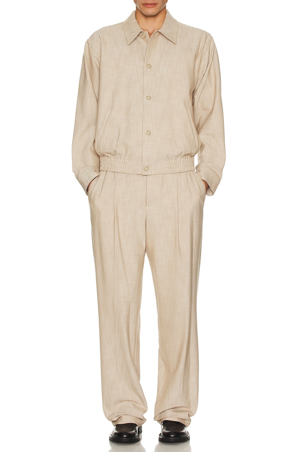 Duncan Single Pleat Pull On Pants - 5