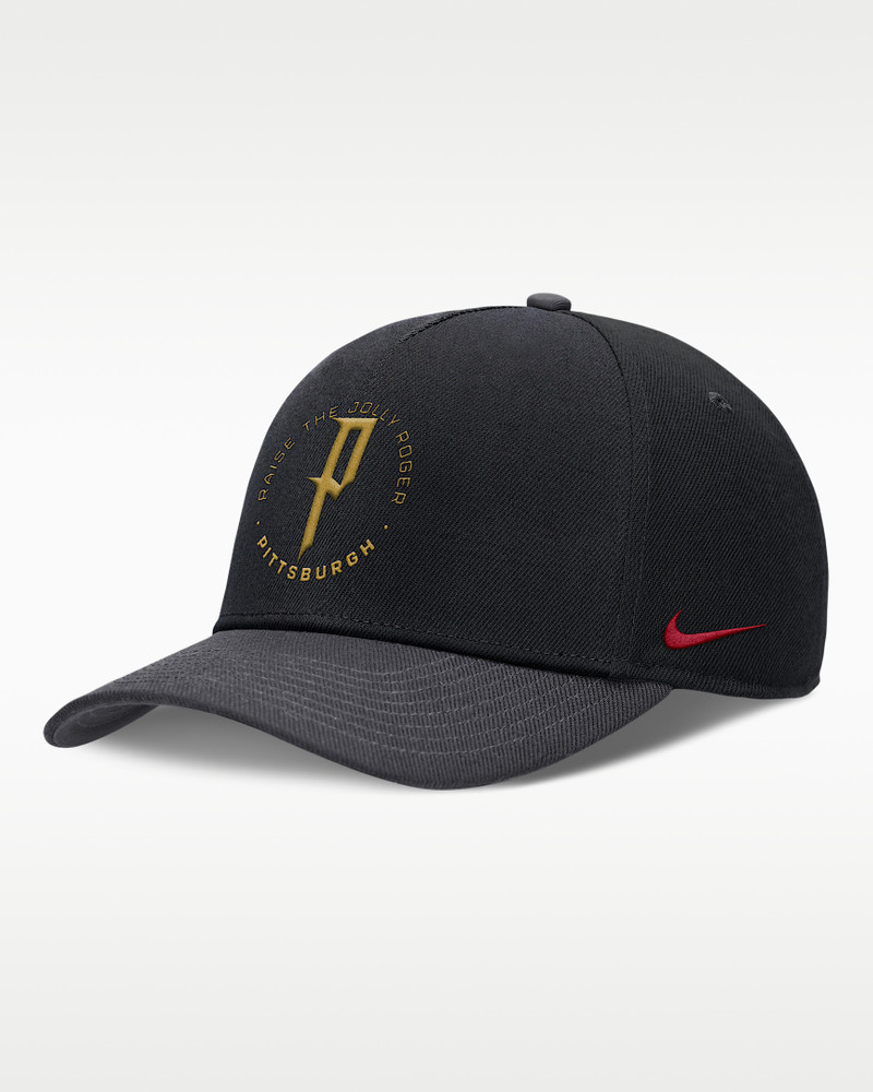 Pittsburgh Pirates City Connect Rise Men's Nike Dri-FIT MLB A-Frame Adjustable Hat 1