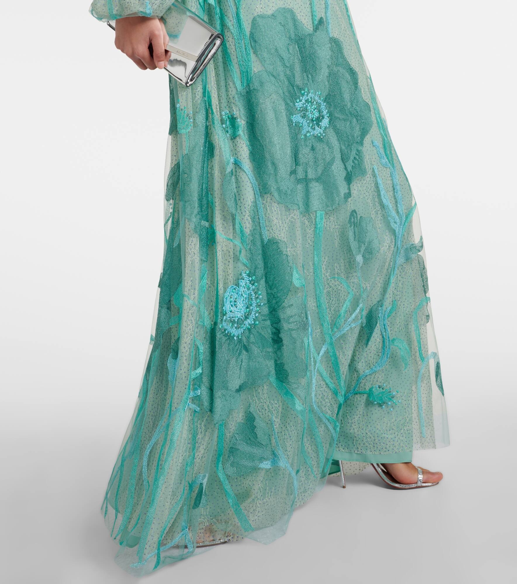 Yesenia embroidered tulle gown - 5