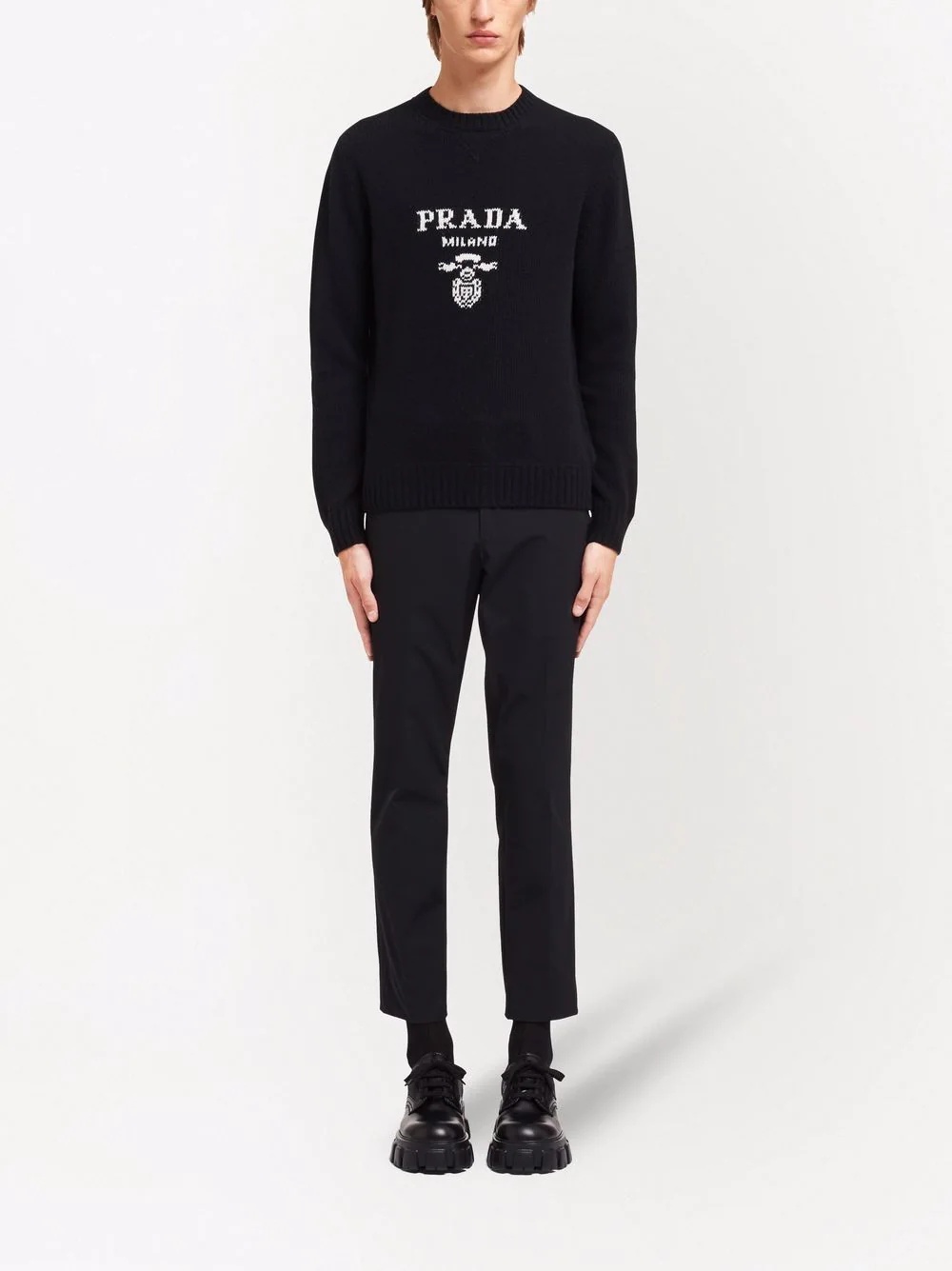 logo intarsia-knit jumper - 2