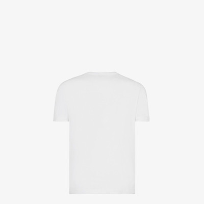 FENDI White cotton T-shirt outlook