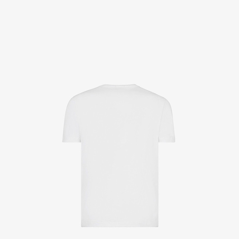 FENDI White cotton T-shirt outlook
