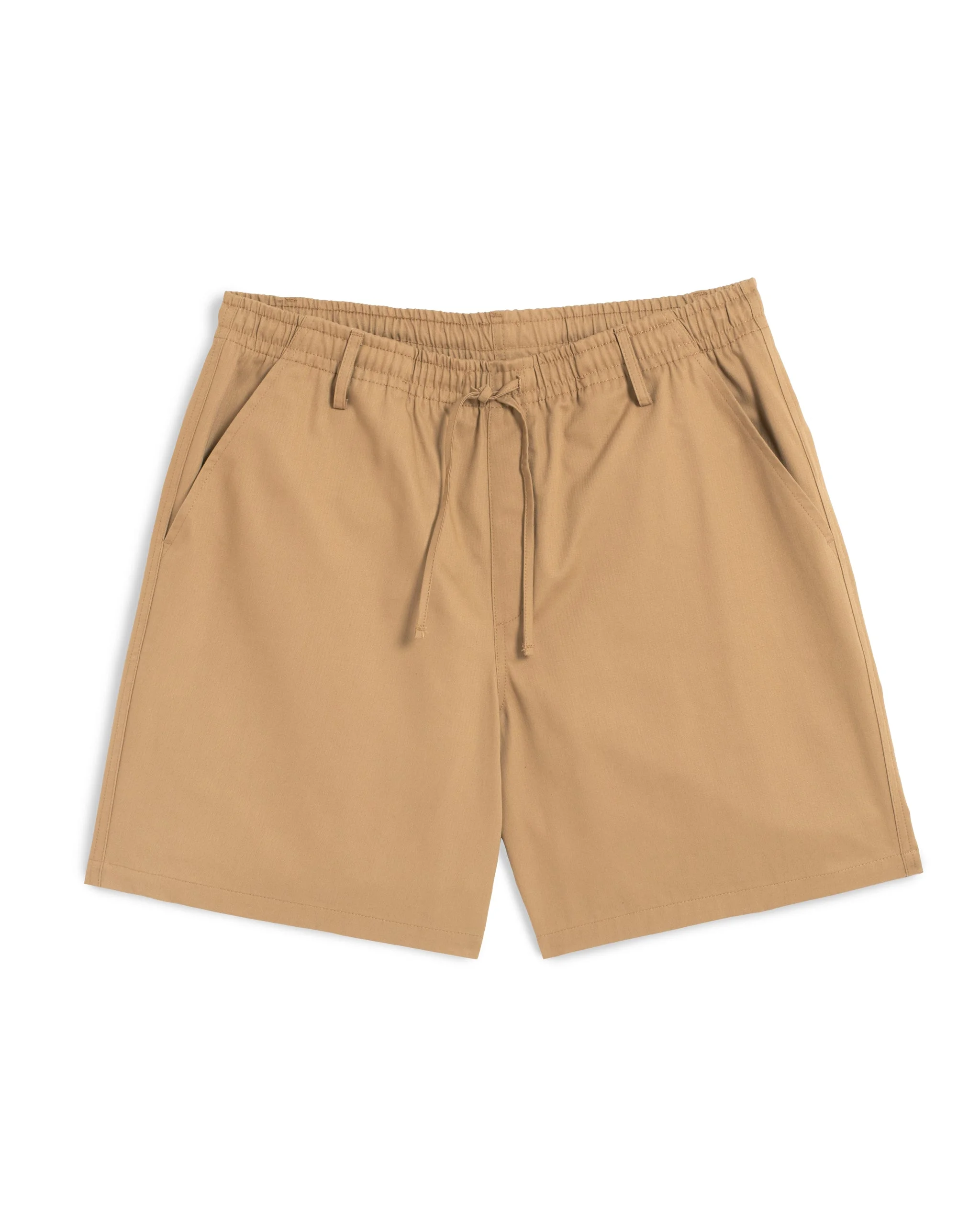Khaki Herringbone Leisure Short - 1
