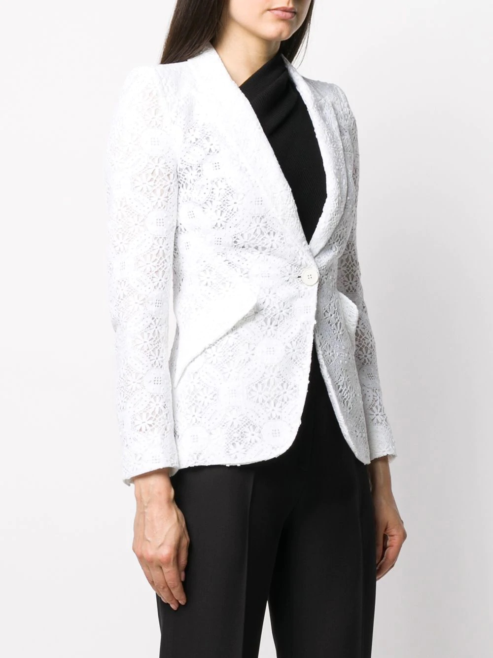 broderie anglaise blazer - 3