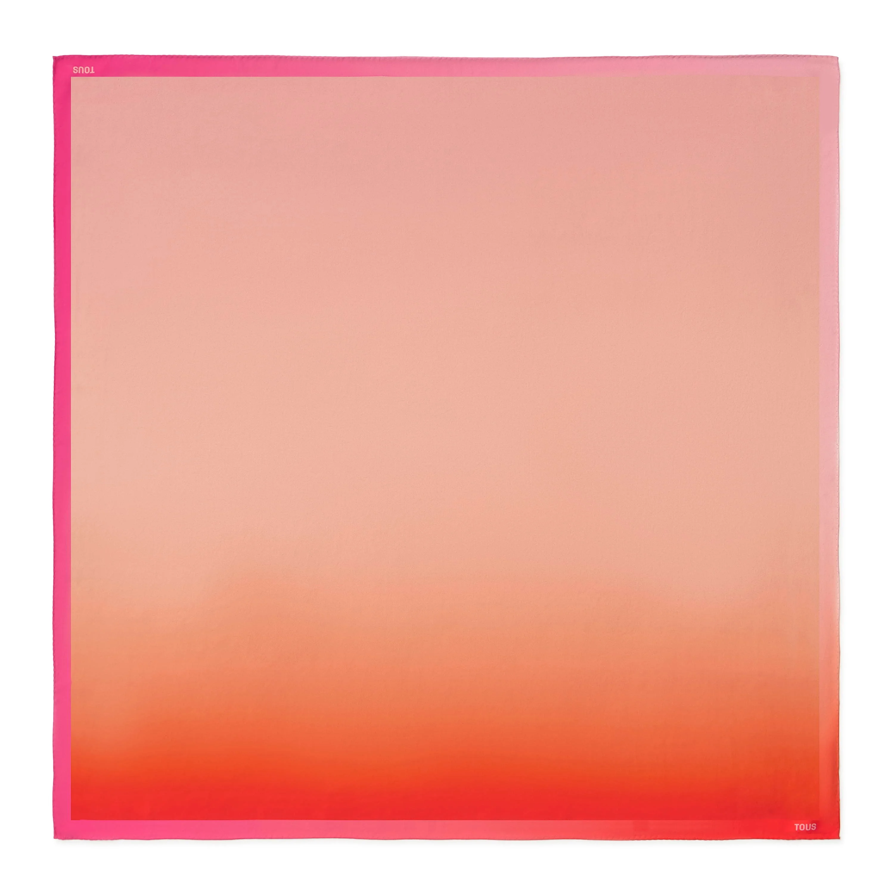 Square orange Scarf TOUS Double Way Gradient - 1