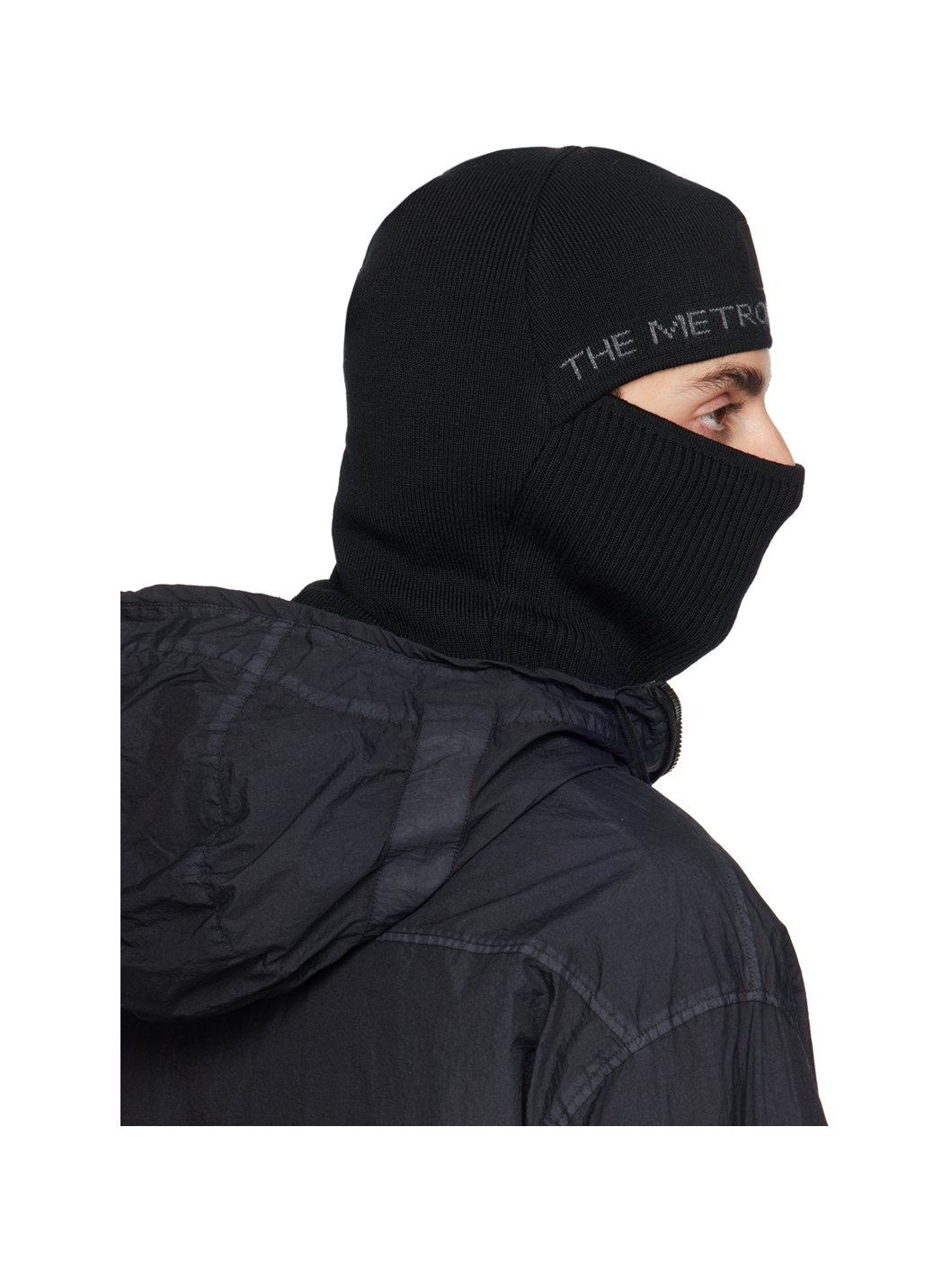 Black Re-Wool Balaclava - 3