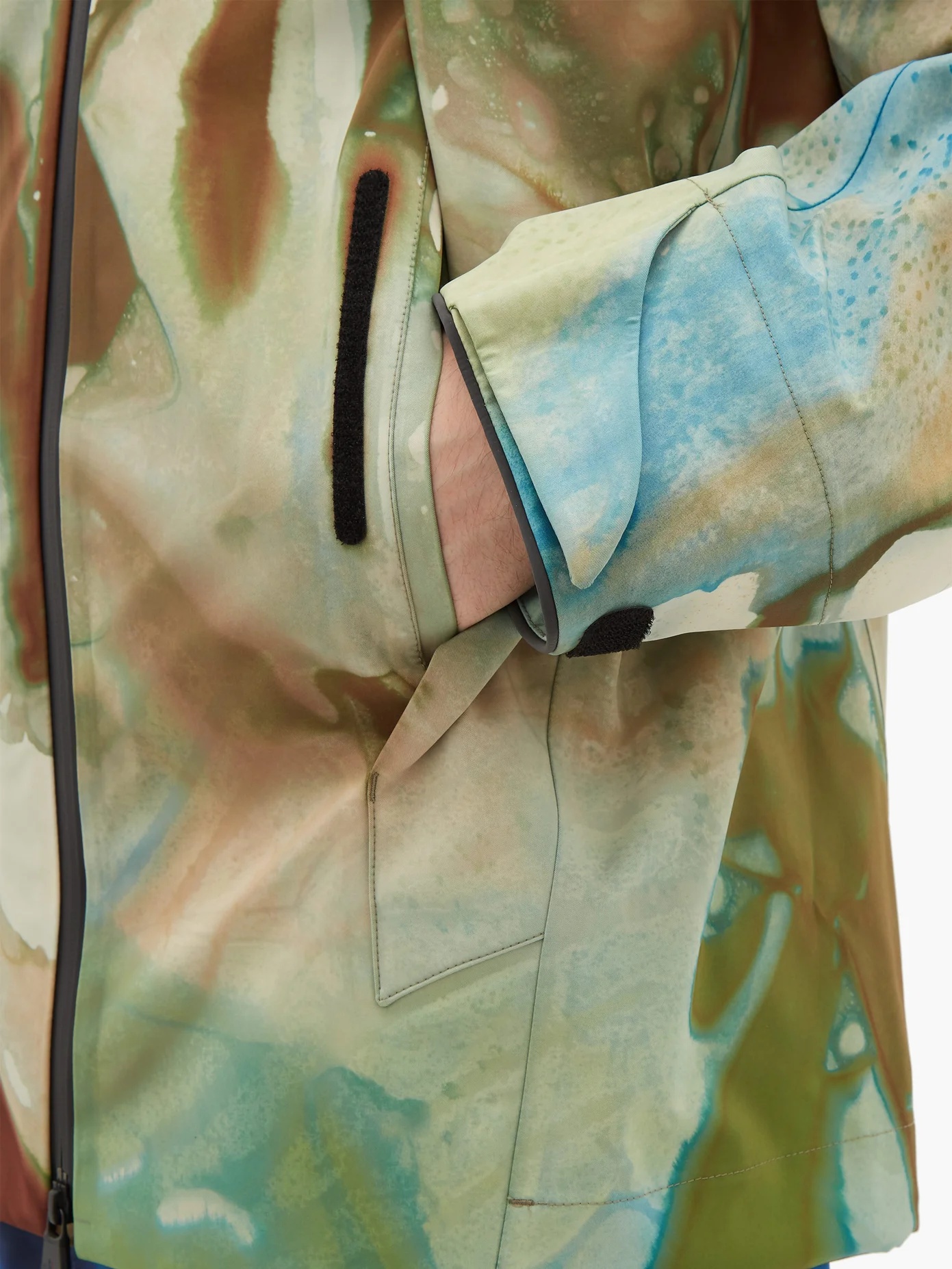 Tie dye-effect technical shell jacket - 4