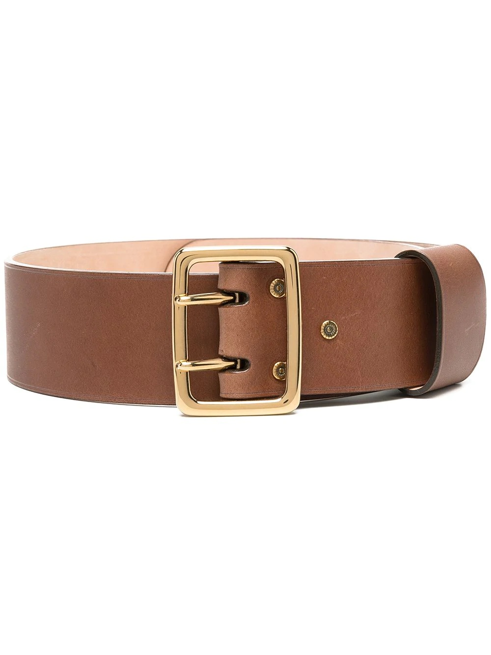 square-buckle belt - 1