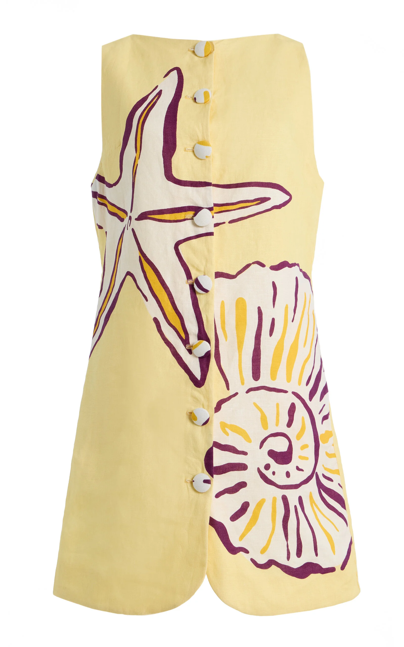 Rhoda Linen Dress yellow - 1