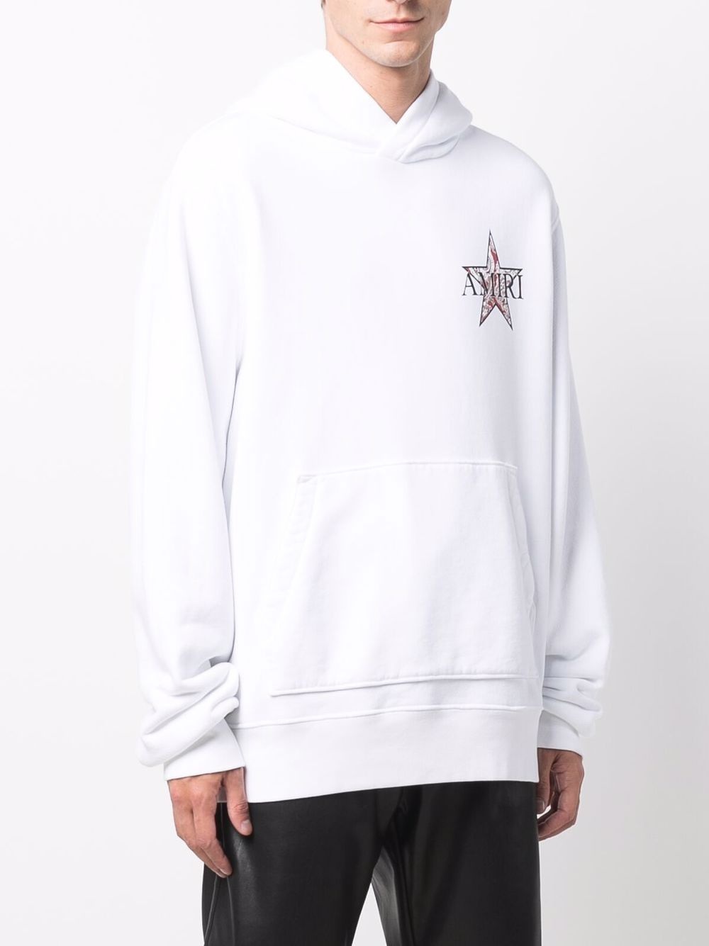 logo print hoodie - 4