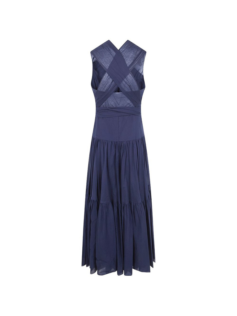 Aspesi halter-neck tiered maxi dress outlook