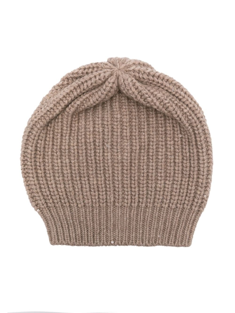 sequin-embellished ribbed-knit beanie - 1