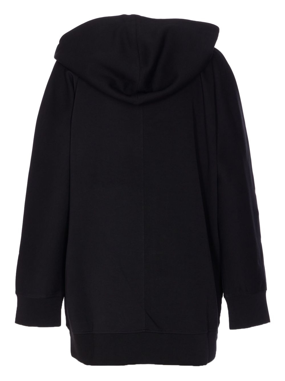 logo-embroidered hooded coat - 2