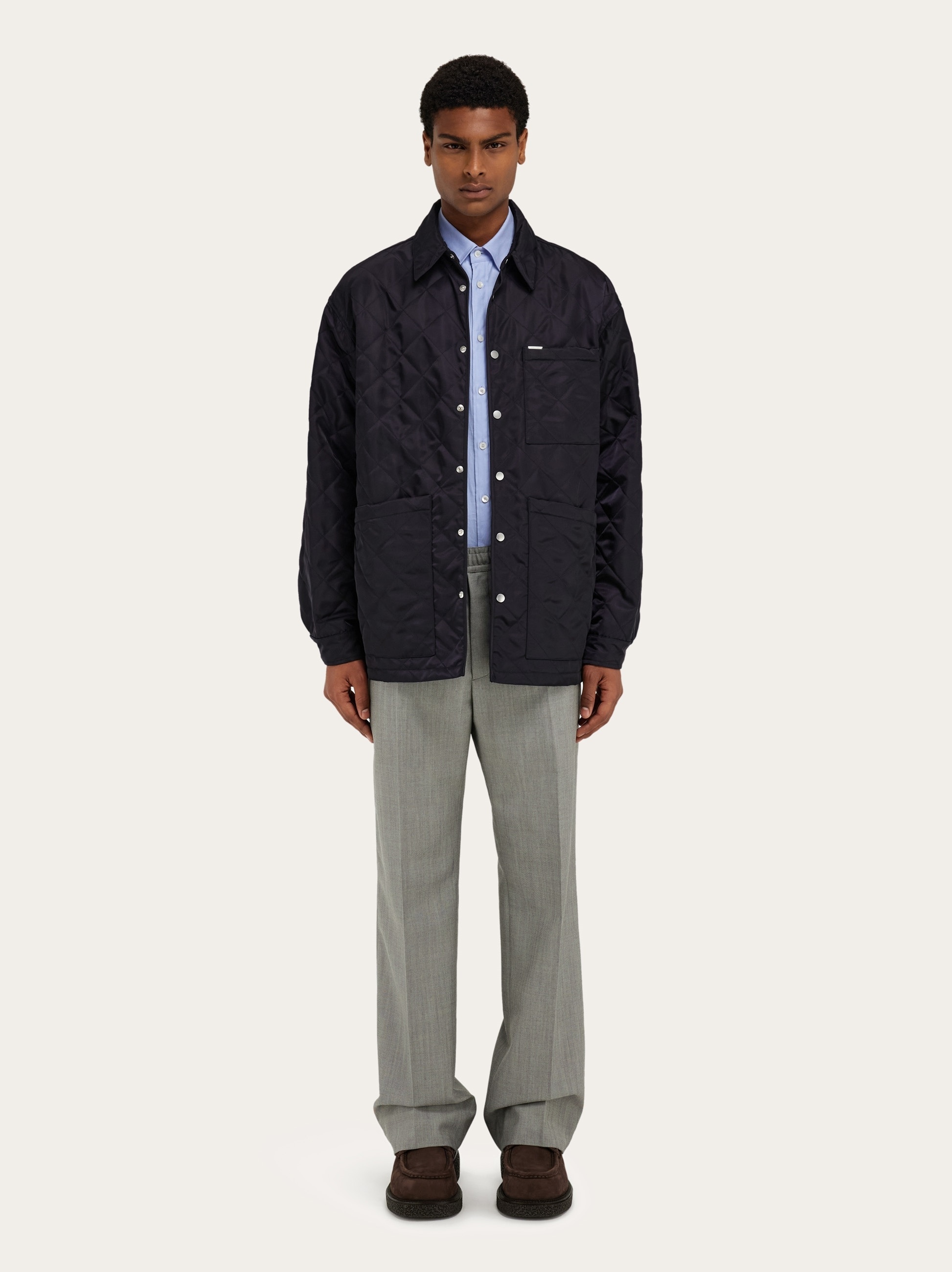 Quilted blouson - 8