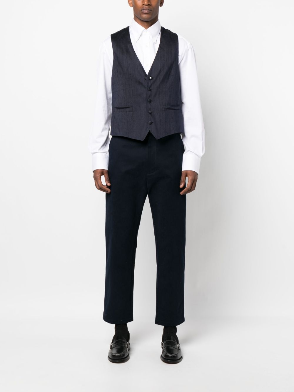 logo-patch waistcoat - 2
