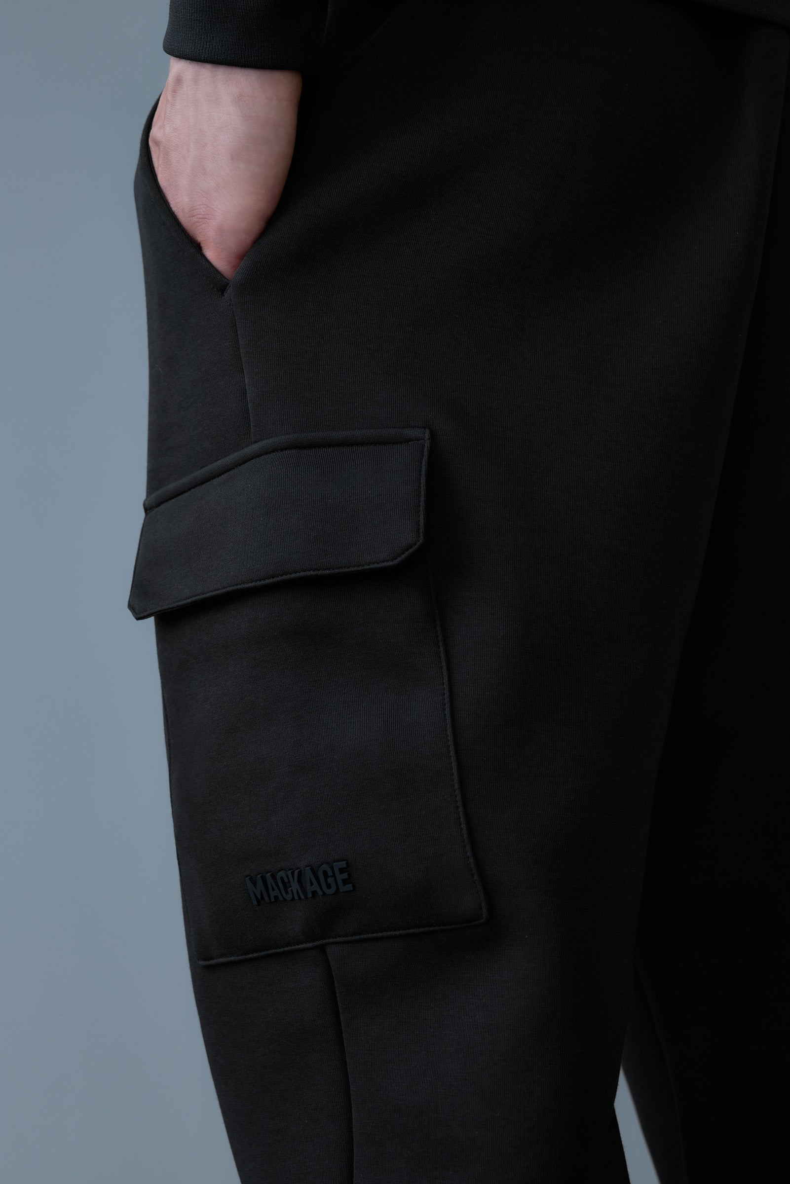 MARVIN-R Double face jersey cargo sweatpants - 5