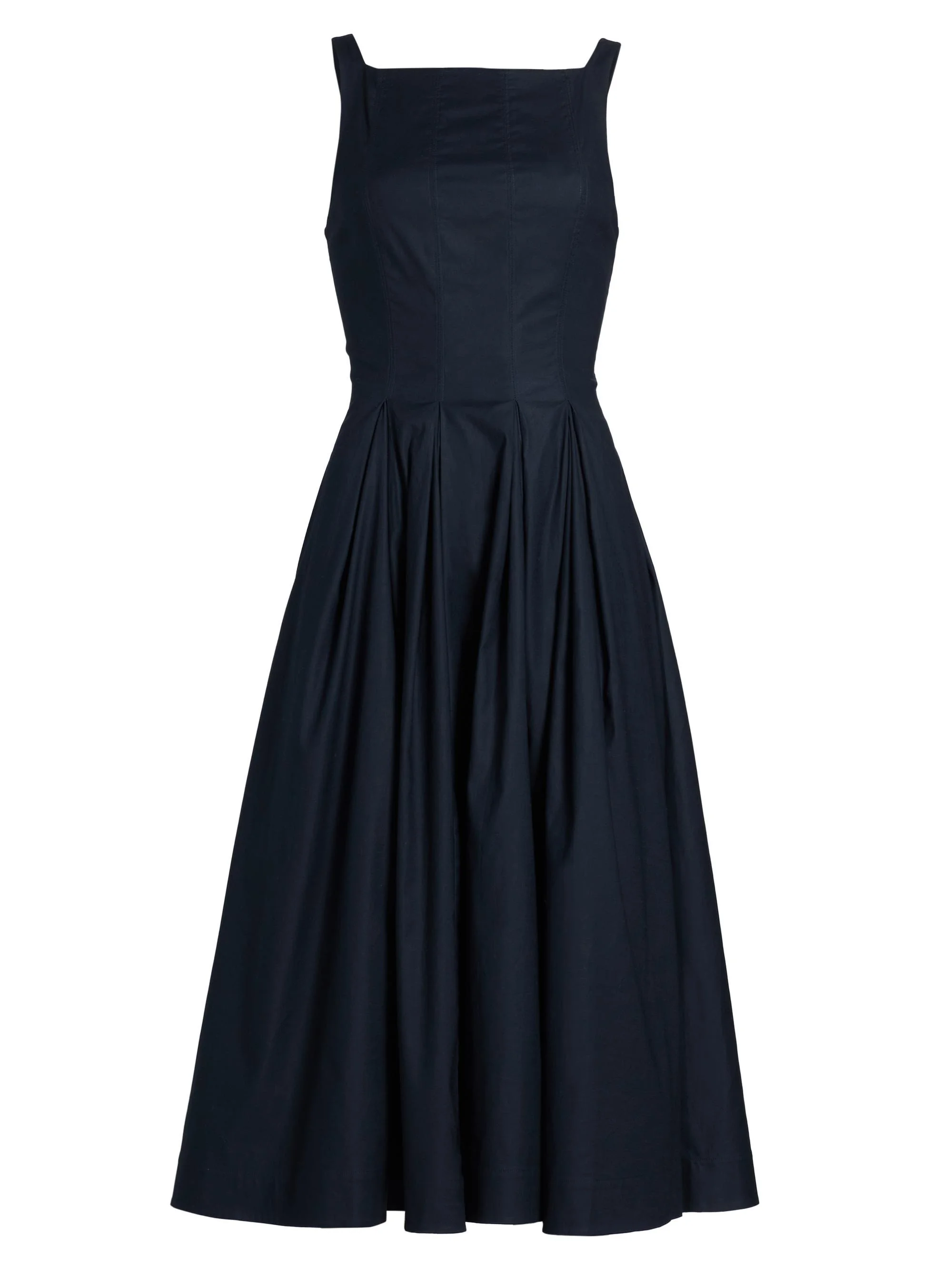 Women's Jovana Stretch-Cotton Sleeveless Midi-Dress - Midnight - 1