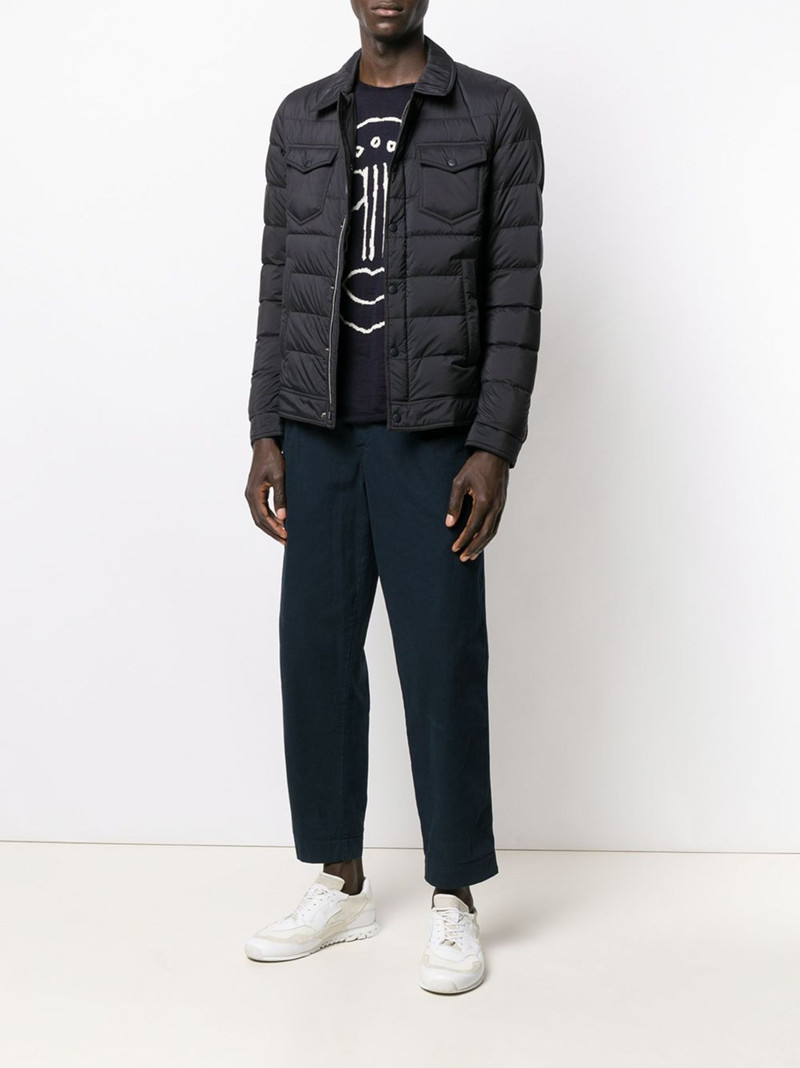 Herno long-sleeve down-feather jacket outlook