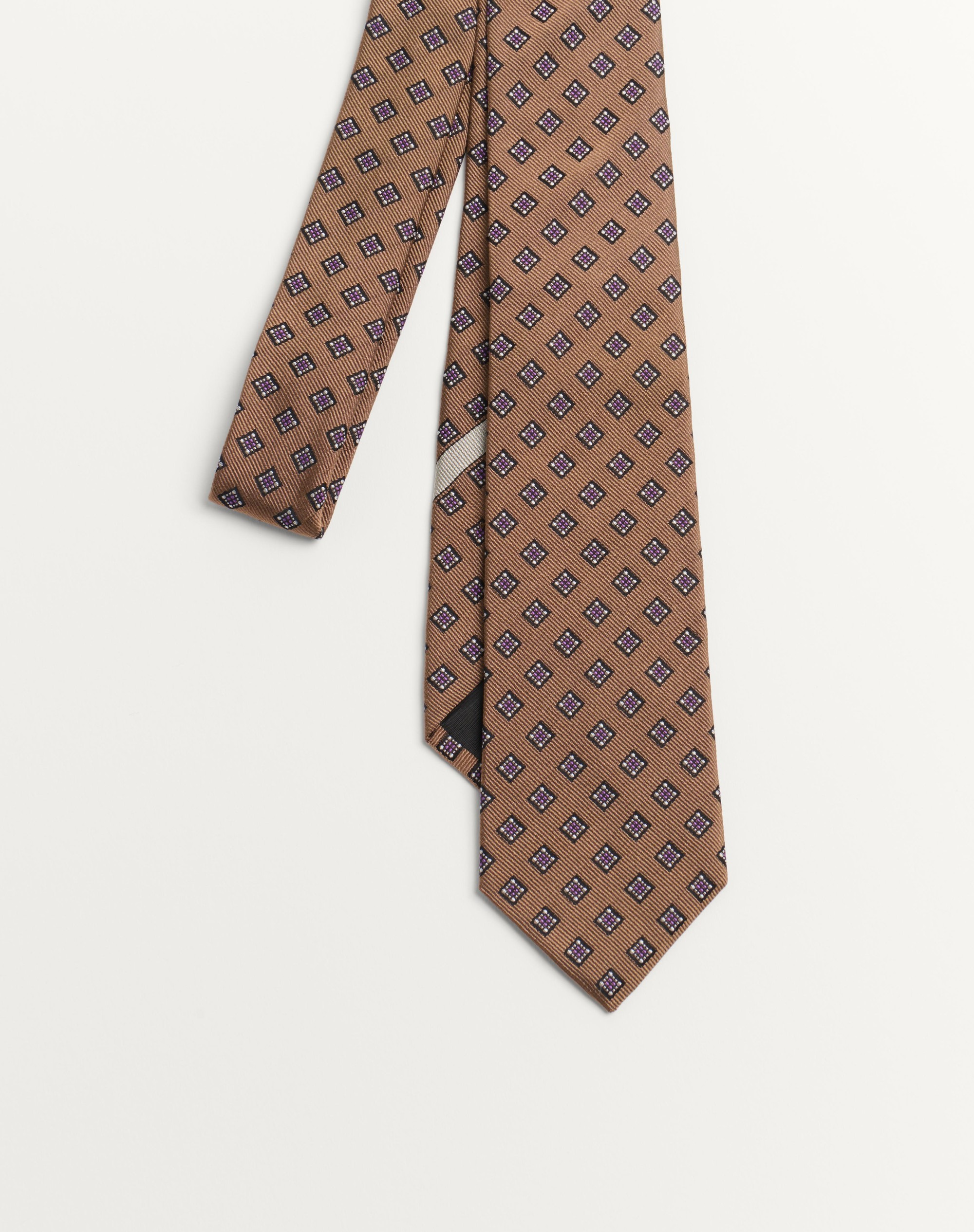 VALENTIE MICRO-CHECK SILK TIE - 3