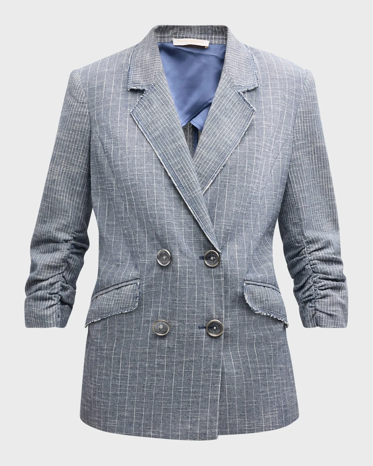 Lilianna Double-Breasted Stripe Blazer - 1