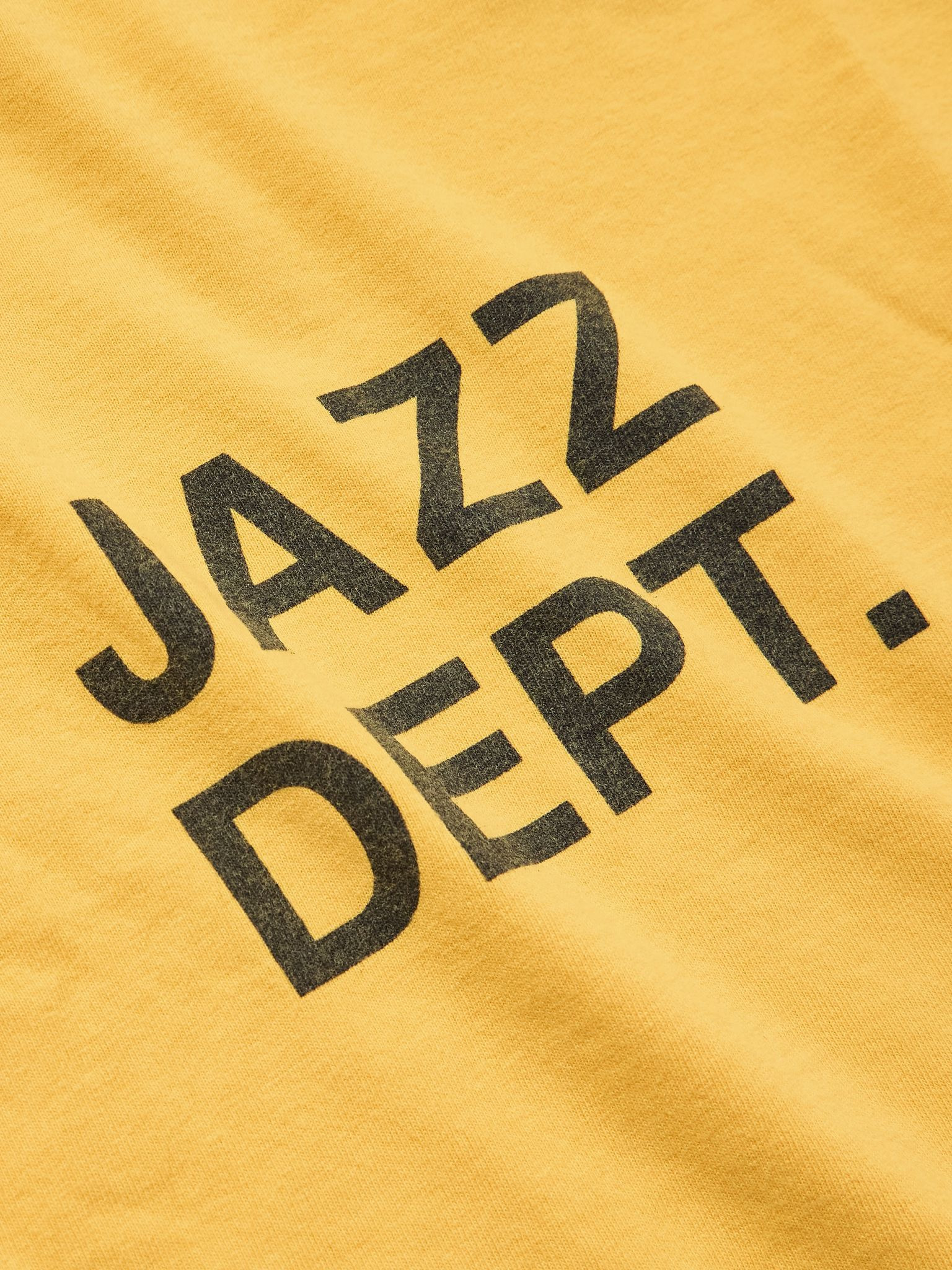 Jazzy Logo-Print Cotton-Jersey T-Shirt Yellow - 5