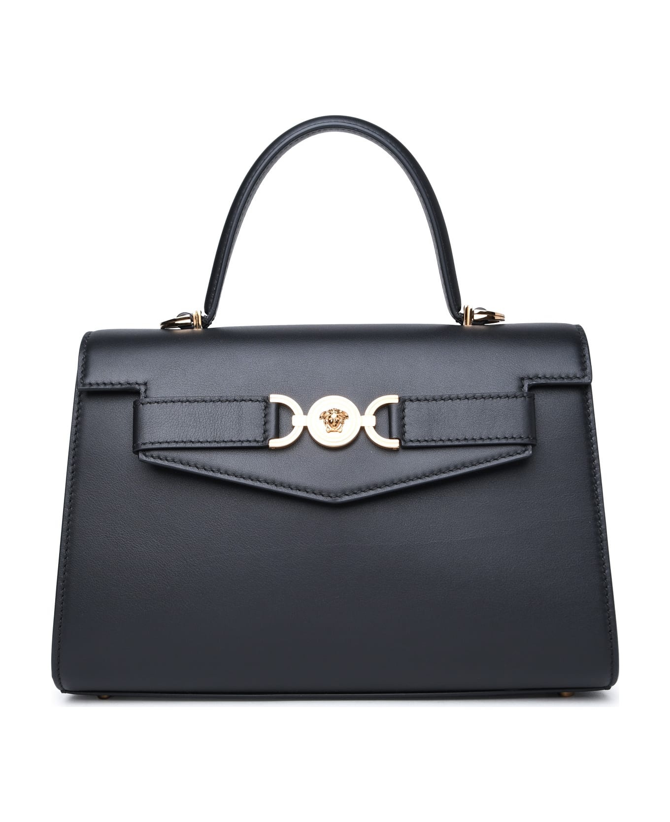Medium 'medusa '95' Black Leather Bag - 1