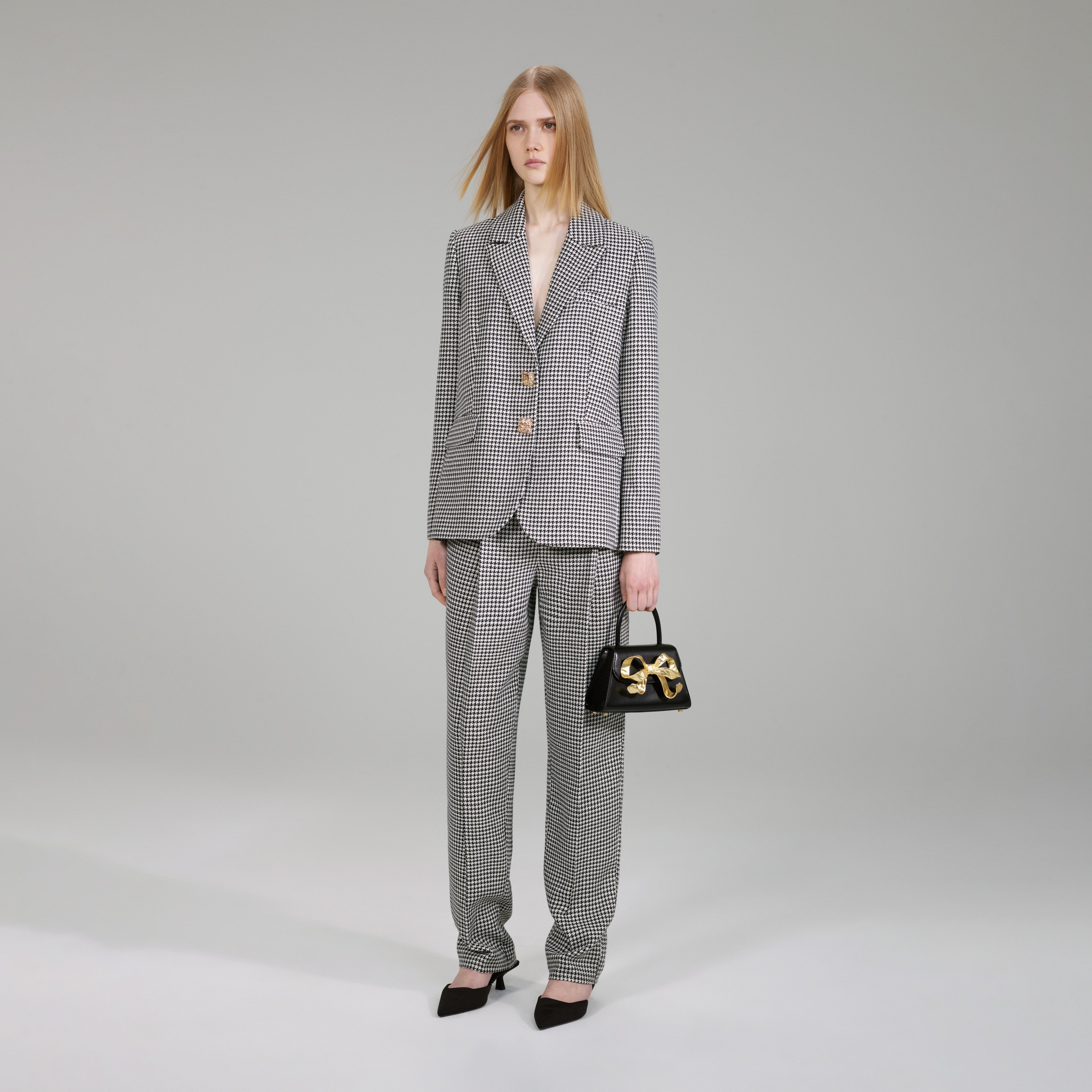 Houndstooth Blazer - 2