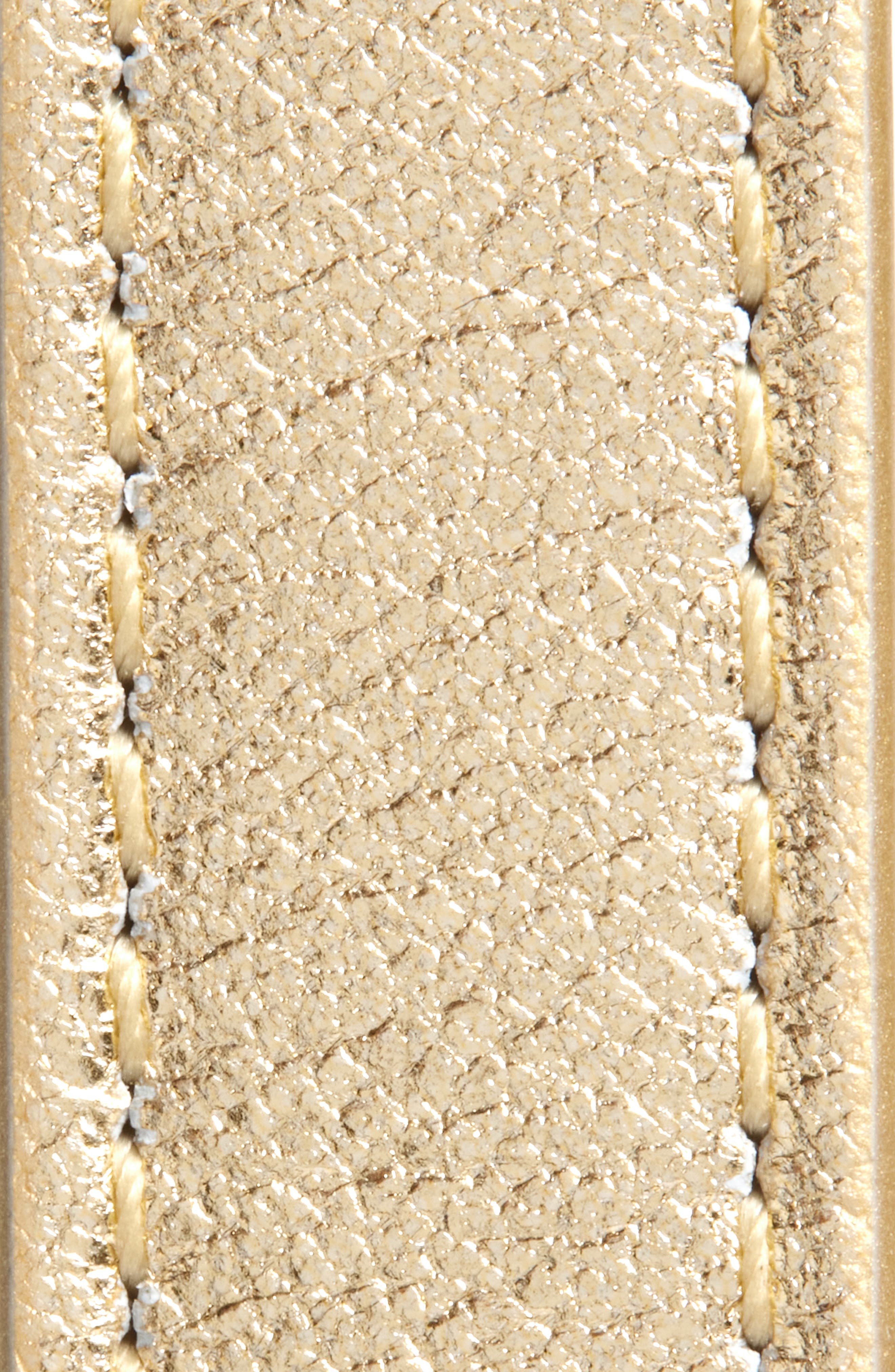 Versace Logo Metallic Leather Belt in Gold-Versace Gold at Nordstrom - 3