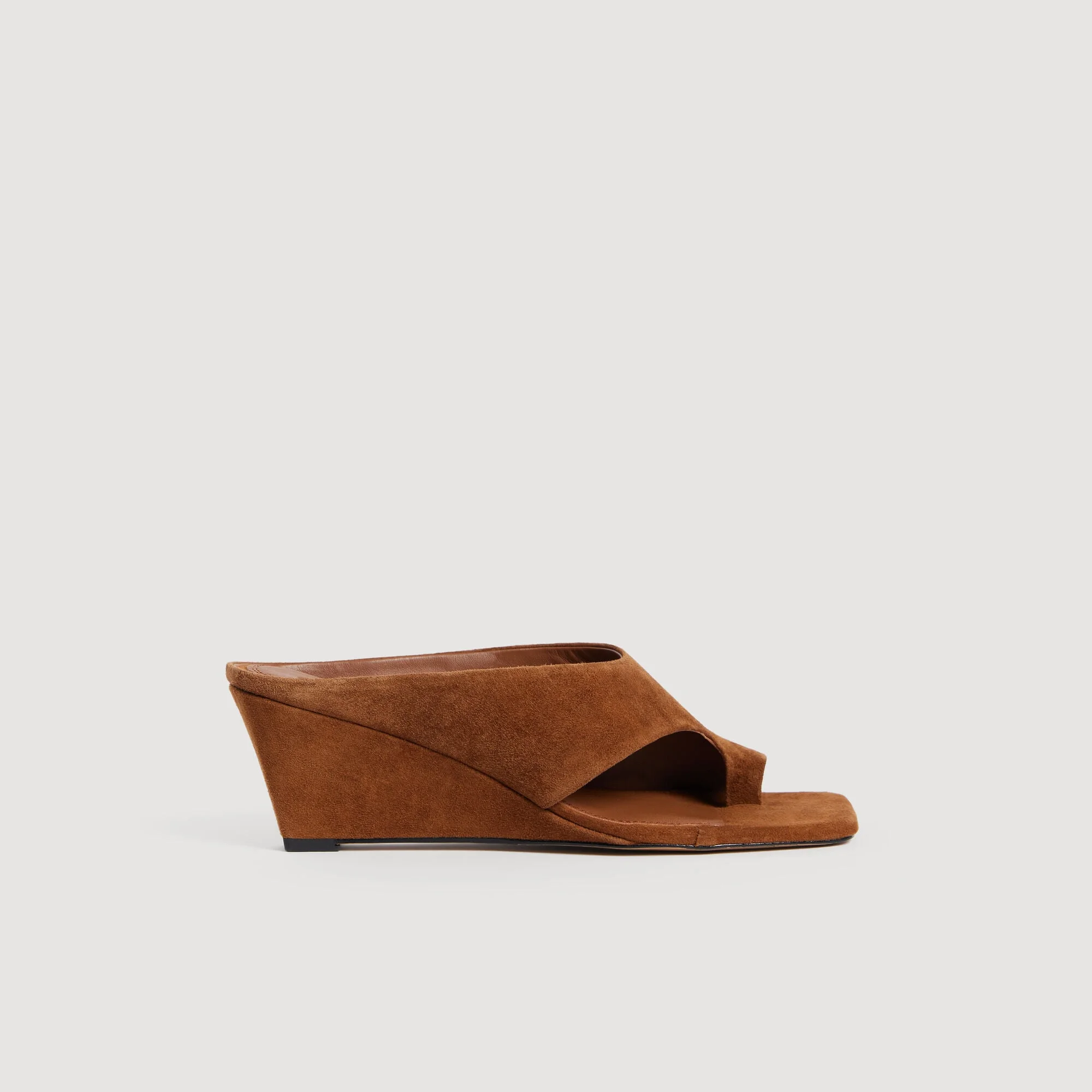 SUEDE WEDGE SANDALS - 1