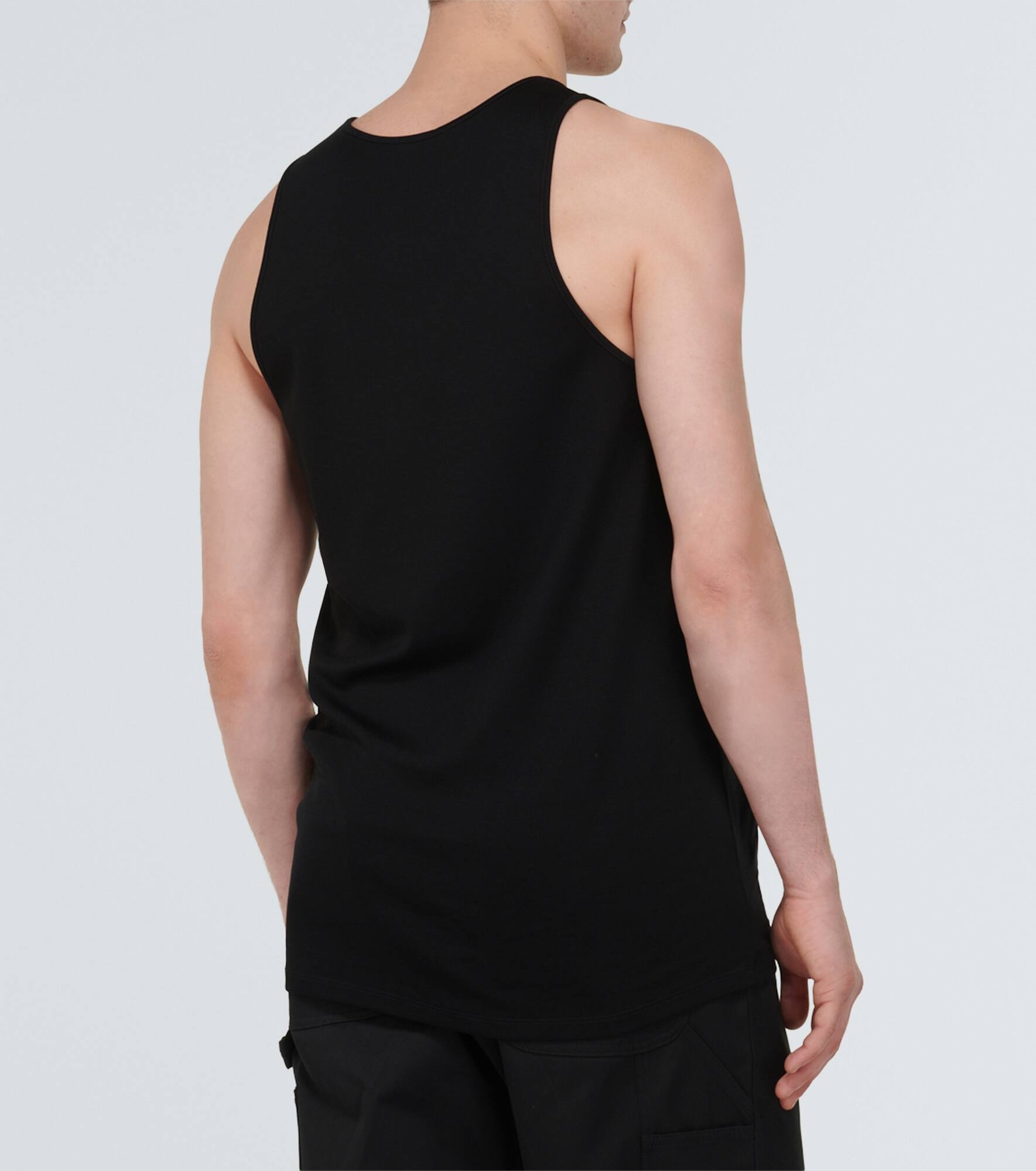 Ribbed-knit cotton jersey tank top - 4