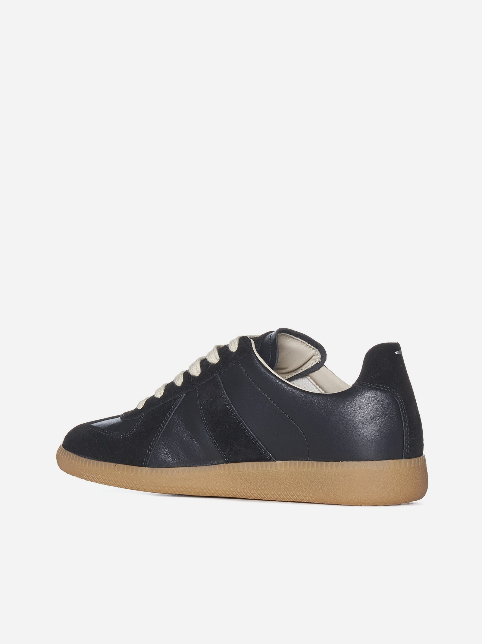 Replica leather and suede sneakers - 3