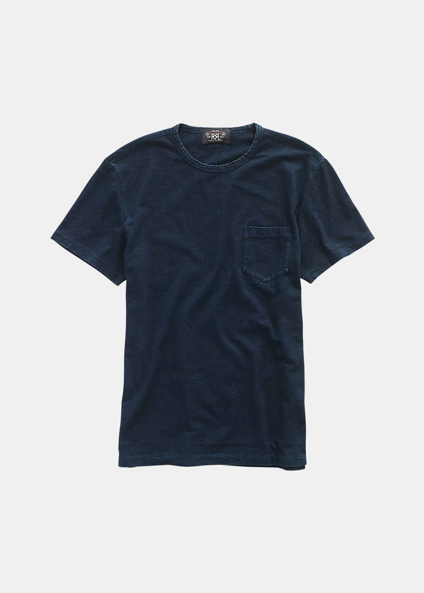 RRL by Ralph Lauren Indigo Jersey Pocket T-Shirt | REVERSIBLE