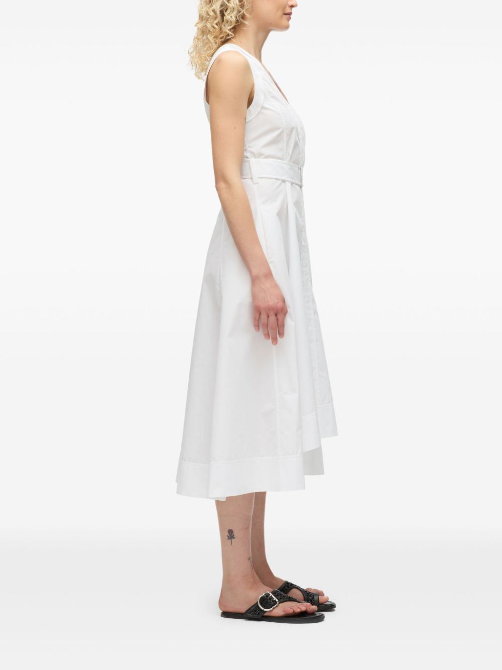 poplin midi dress - 4