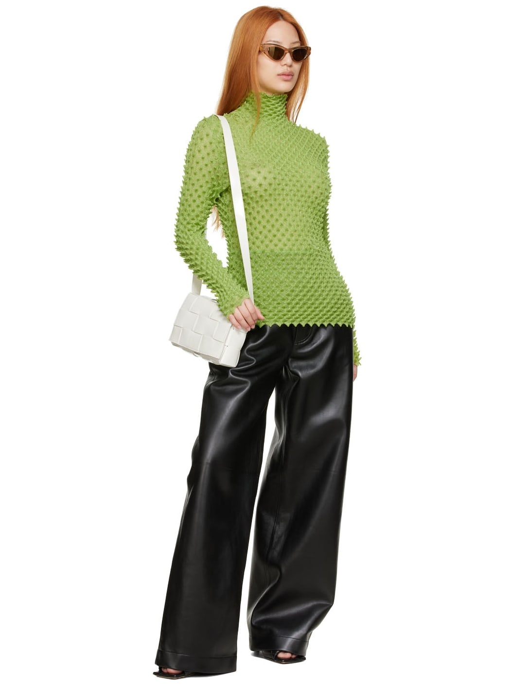 Green Polyester Turtleneck - 4