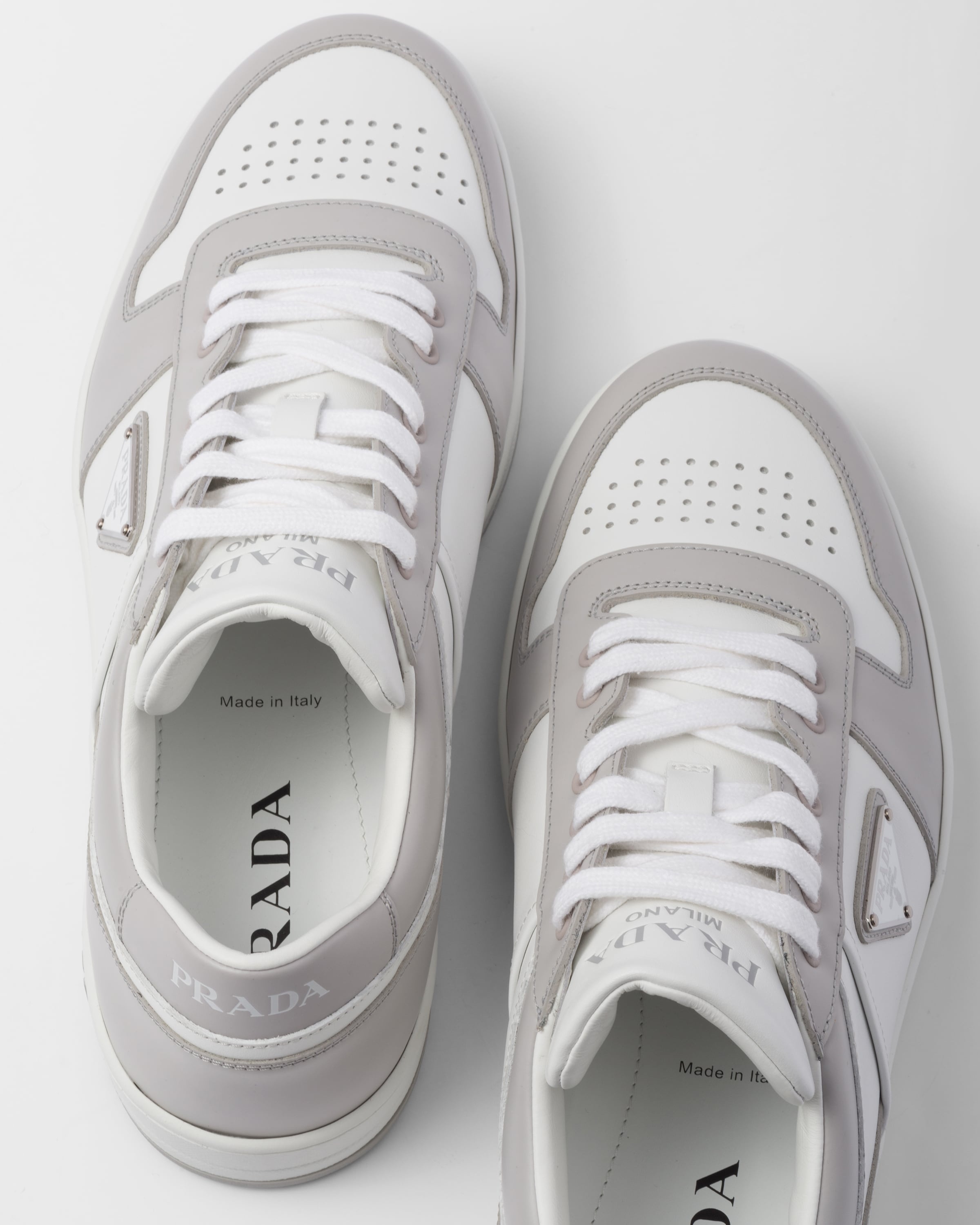 Prada Downtown leather sneakers | REVERSIBLE