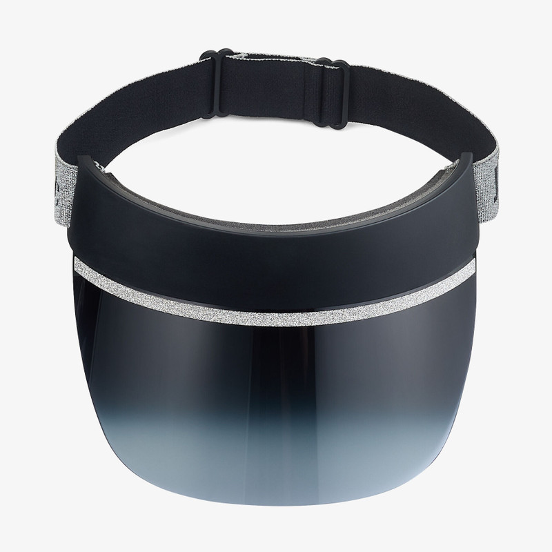 Calix
Black Rubber and Silver Glitter Visor 1
