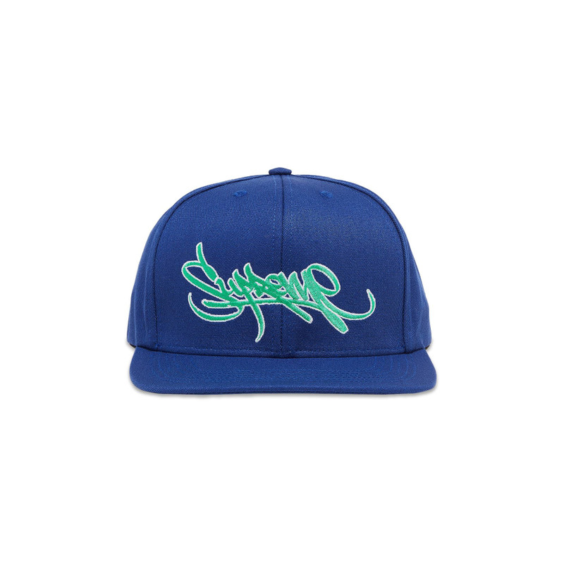 Supreme Handstyle 6-Panel 'Blue' - 1