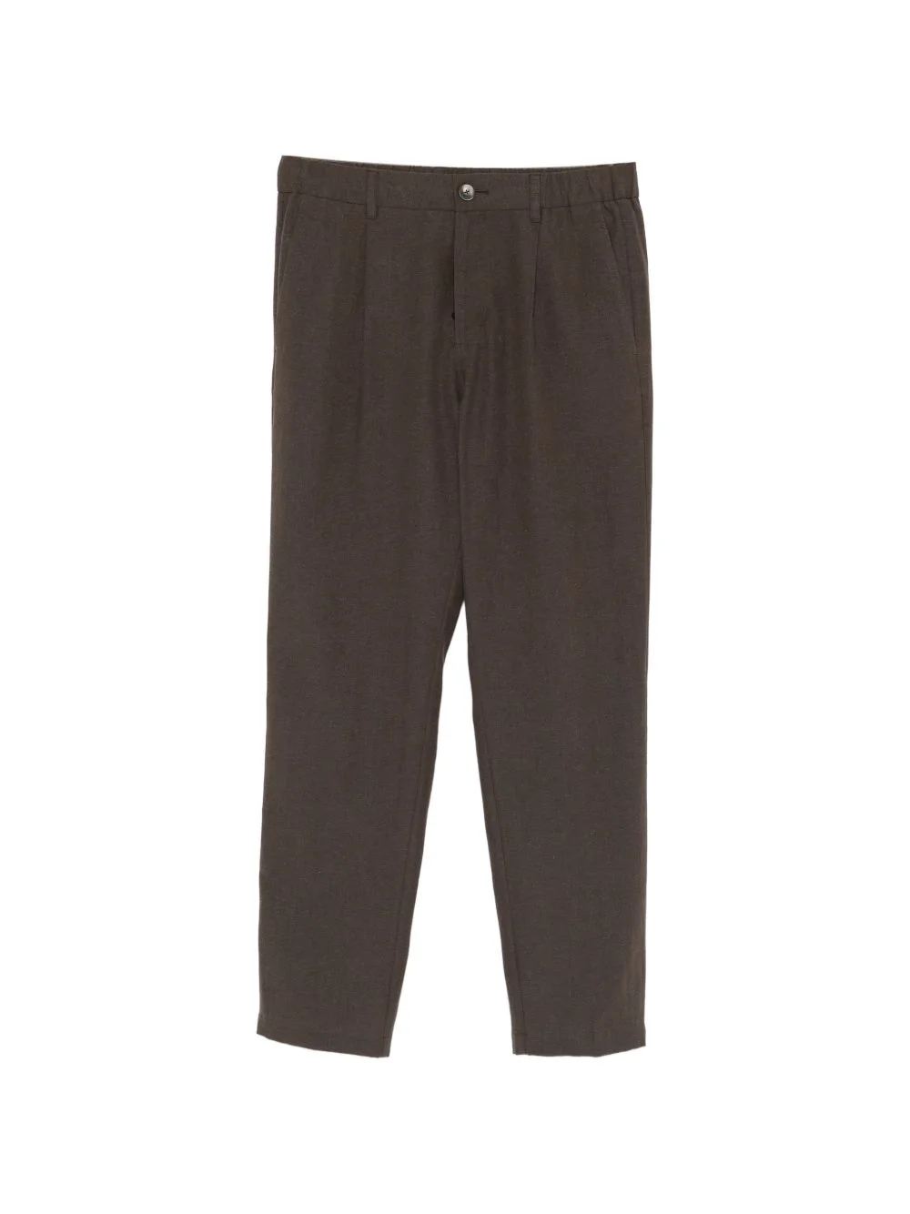 elasticated-waistband tailored trousers - 1