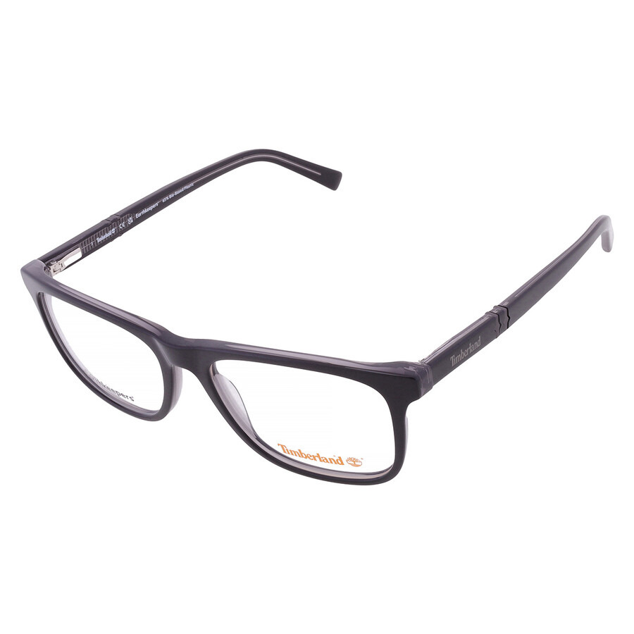 Timberland Demo Rectangular Men's Eyeglasses TB50022 001 55 - 3