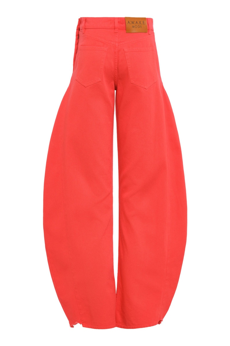 MIRROR JEANS WITH SIDE INSERTS RED 3