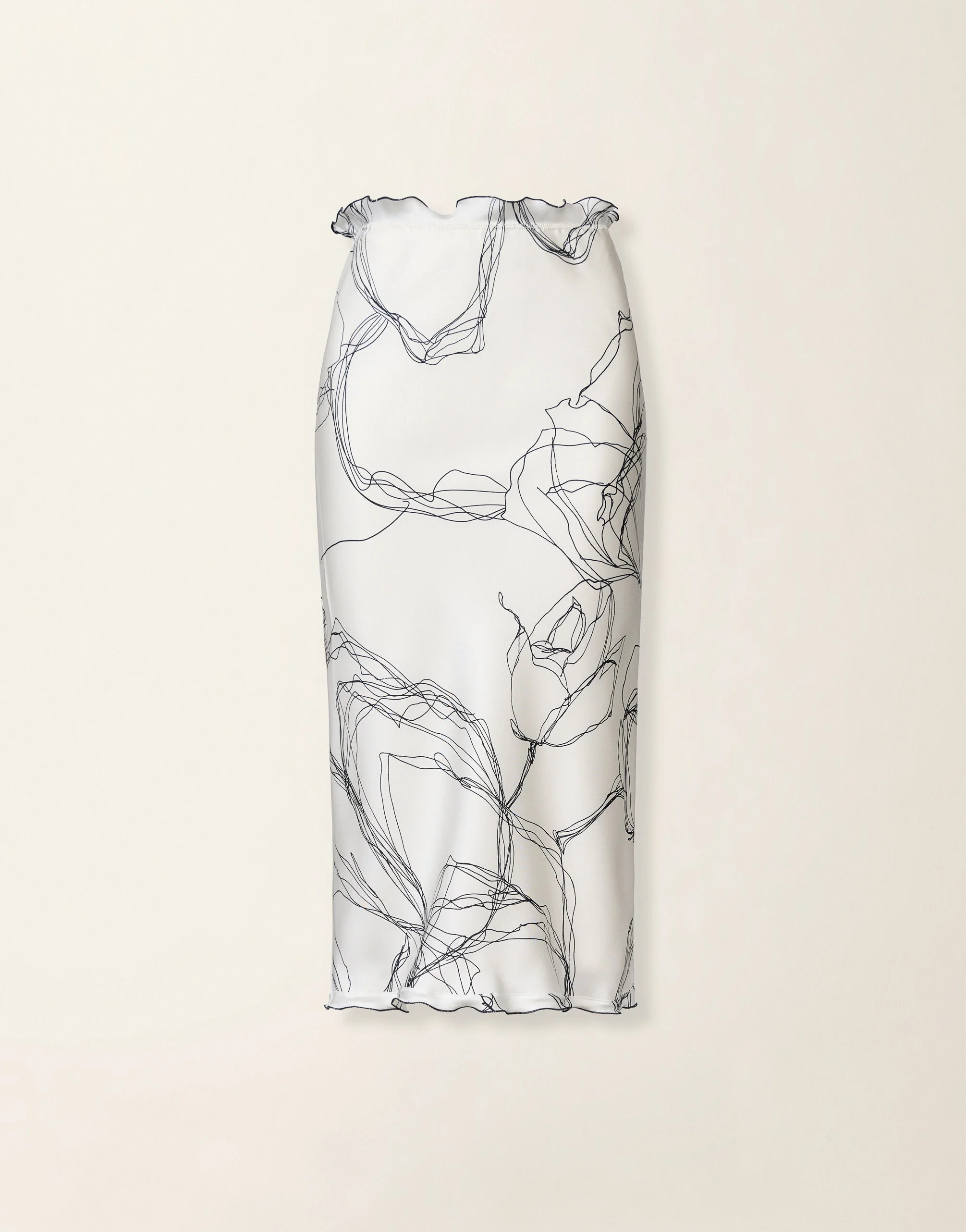 Silk twill skirt - 1