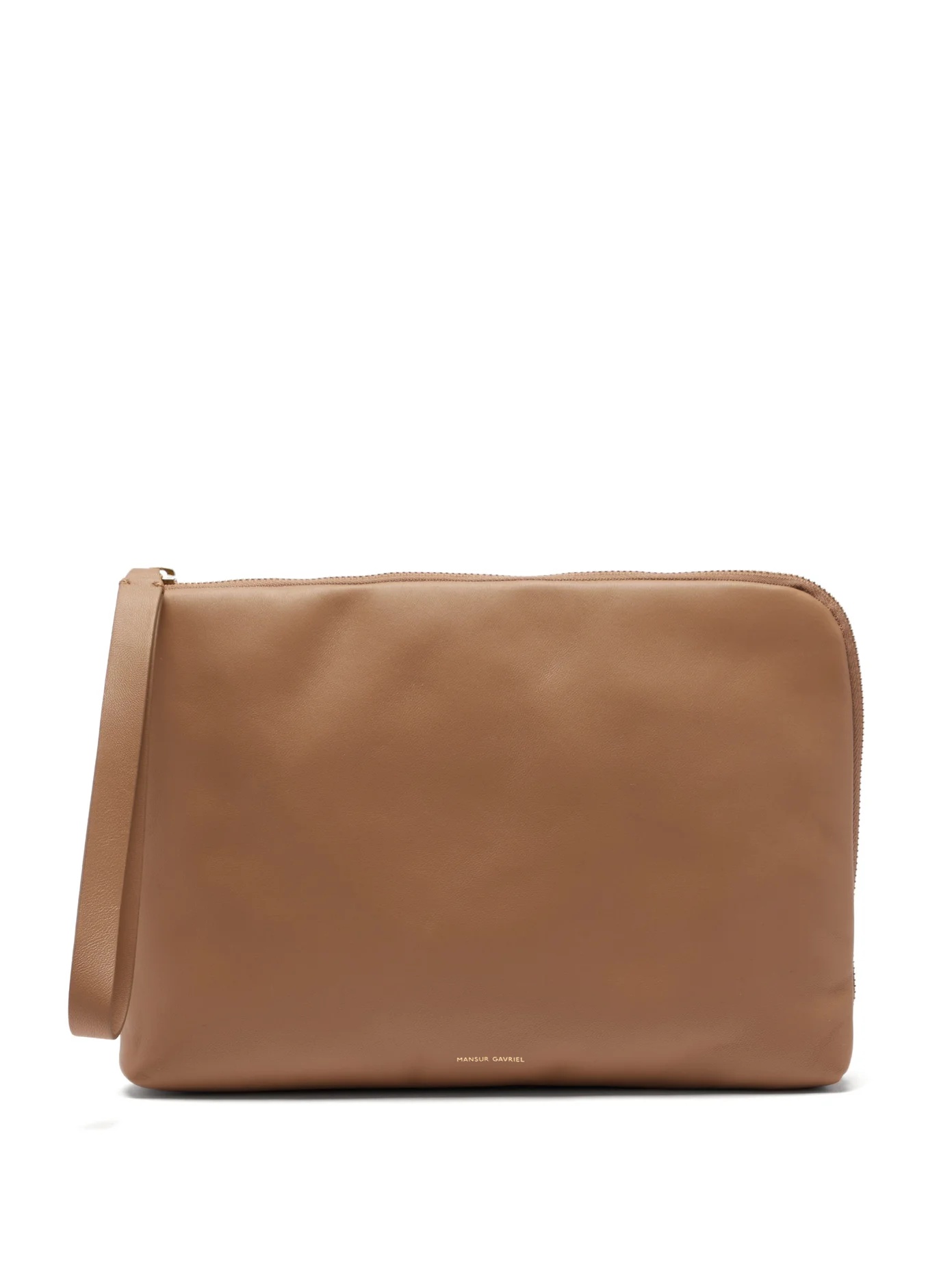 Pillow pouch leather clutch - 1