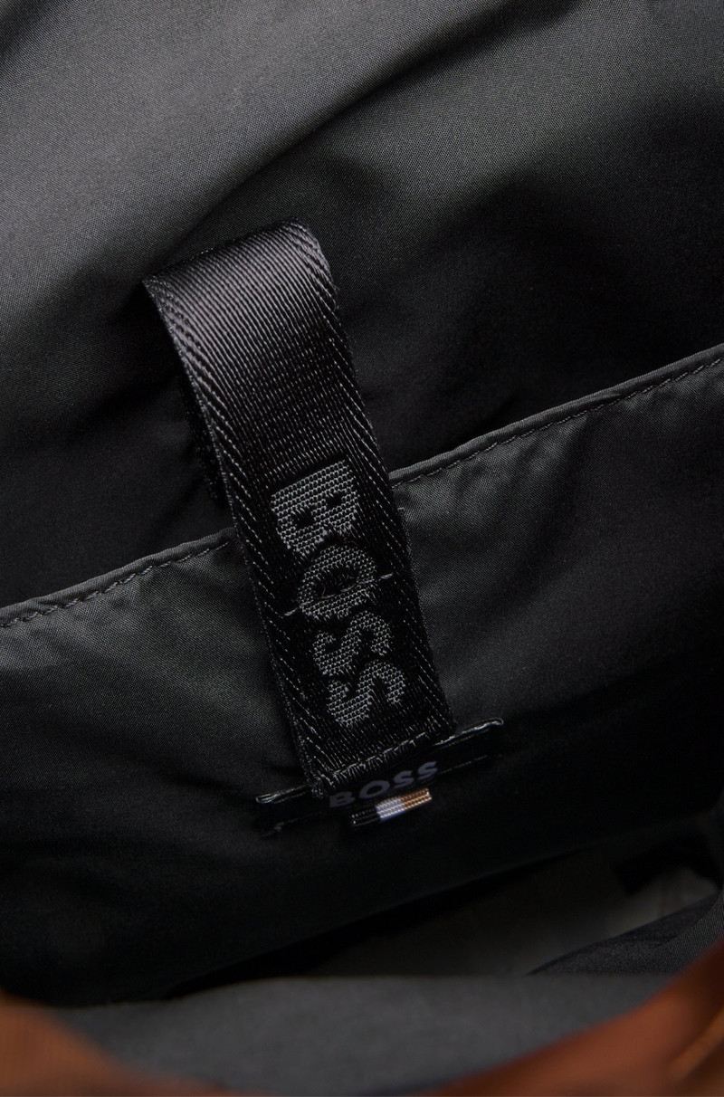 BOSS SELECTED BY SHOHEI OHTANI MULTI-POCKET BACKPACK WITH DOUBLE B MONOGRAM TRIM 4