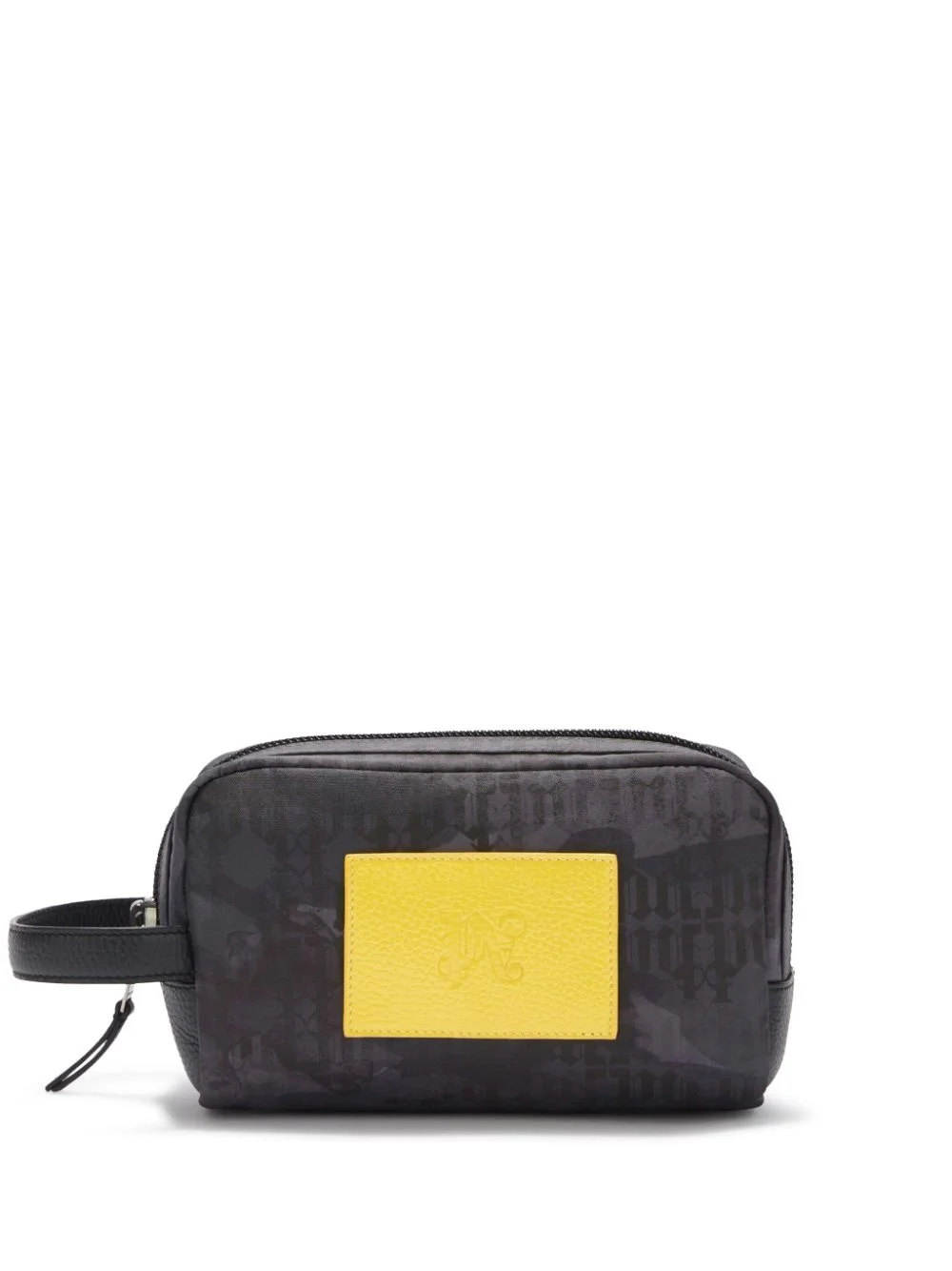 logo-patch monogram pouch - 1