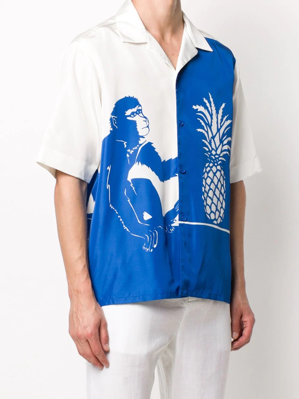 tropical-print bowling shirt - 3