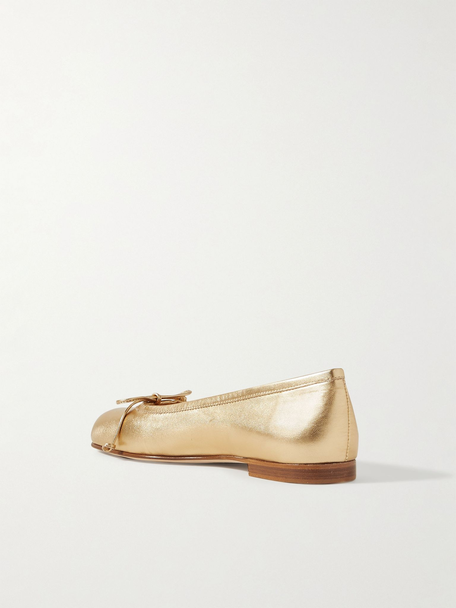 Veralli metallic leather ballet flats Gold - 3