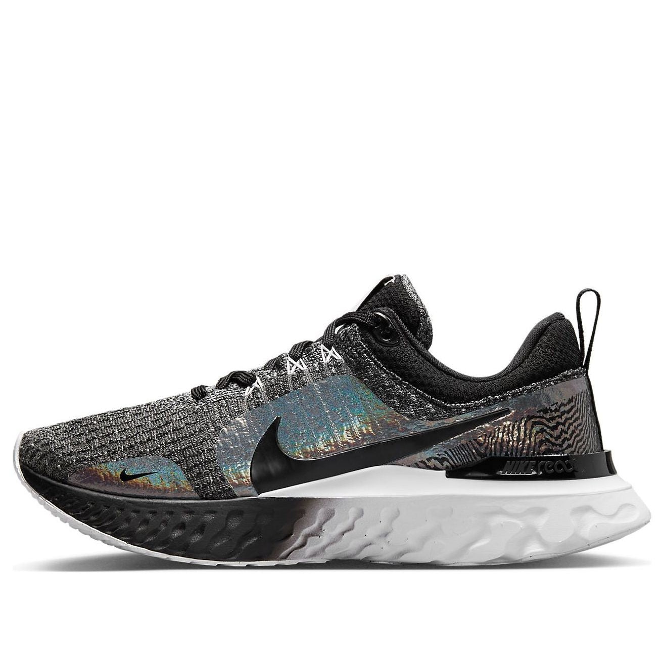 (WMNS) Nike React Infinity Run Flyknit 3 Premium 'Black Zebra Iridescent' DZ3027-001 - 1