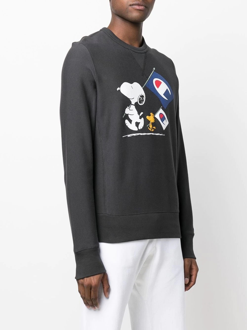 Snoopy-print logo sweatshirt - 3